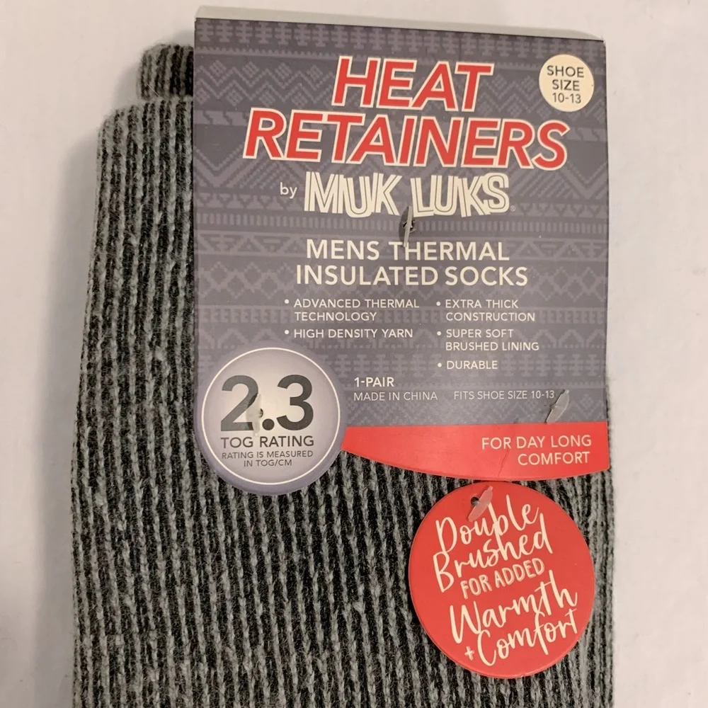 Muk Luks Heat Retainers Thermal Insulated Socks